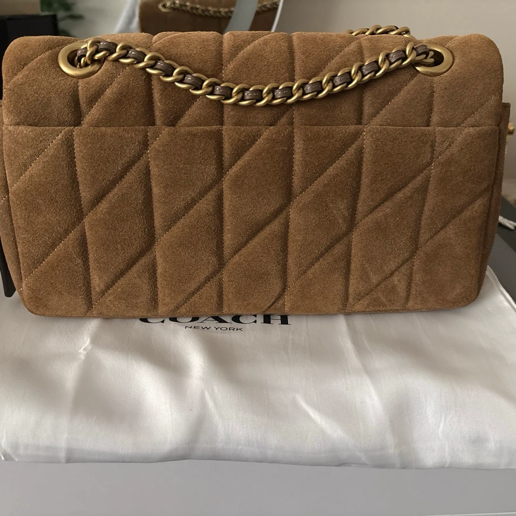 Coach Suede Shoulder Bag - photo 4