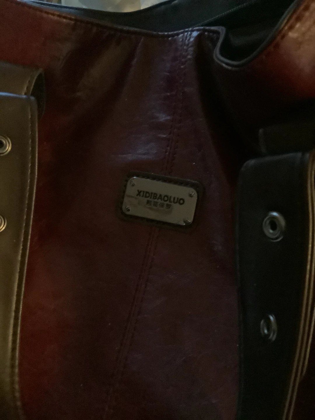 XIDIBAOLUO Burgundy Handbag - photo 3