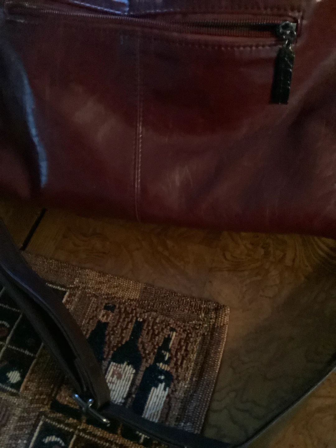 XIDIBAOLUO Burgundy Handbag - photo 5