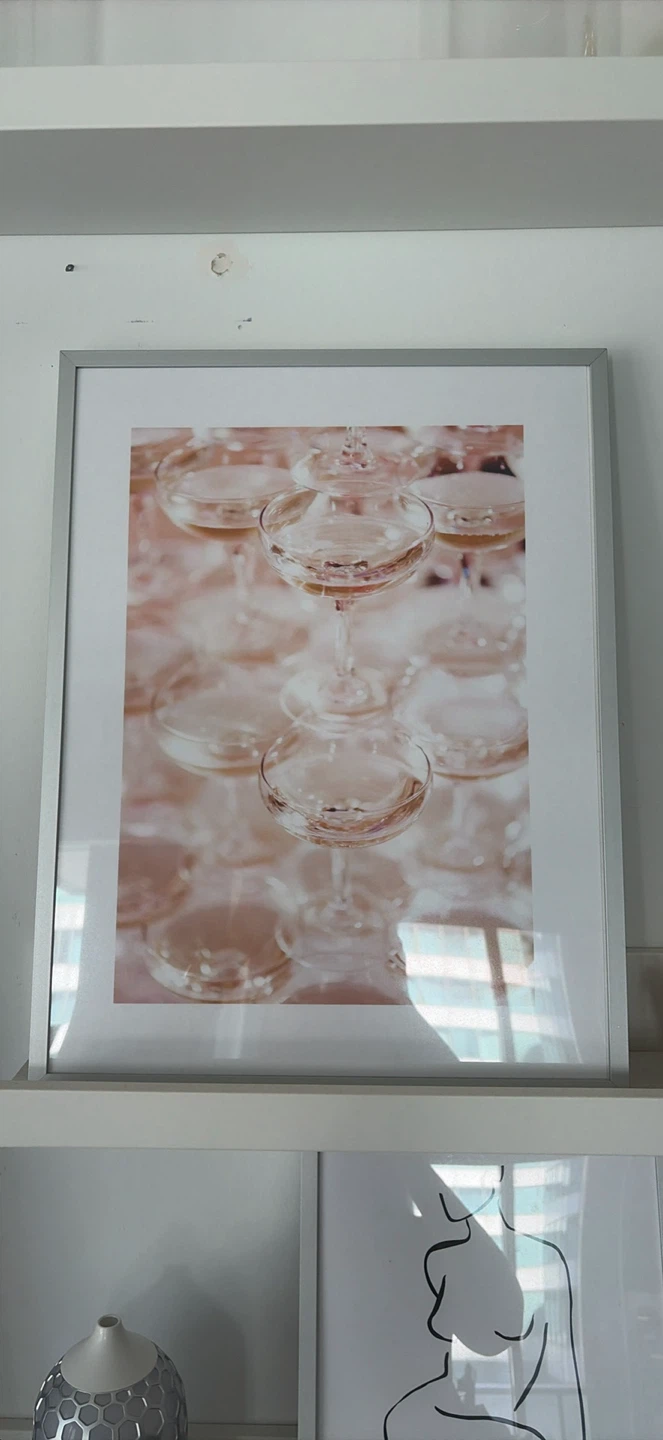 Framed Print of Champagne Glasses