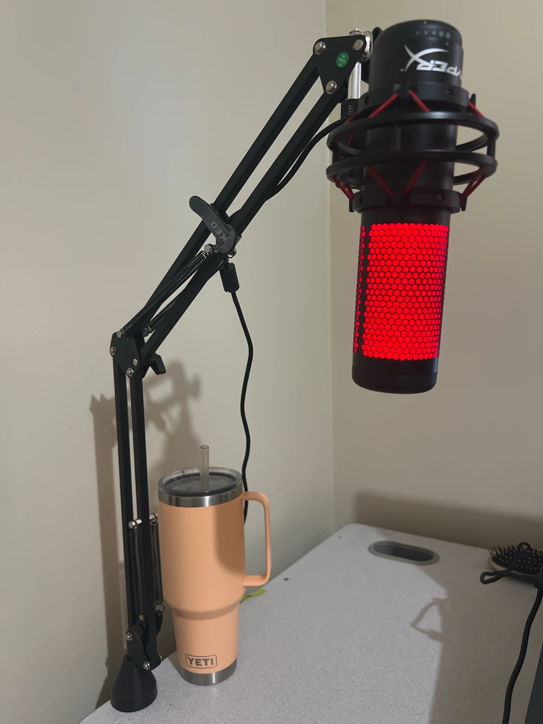 HyperX QuadCast  USB Condenser Microphone + Boom arm/shock mount