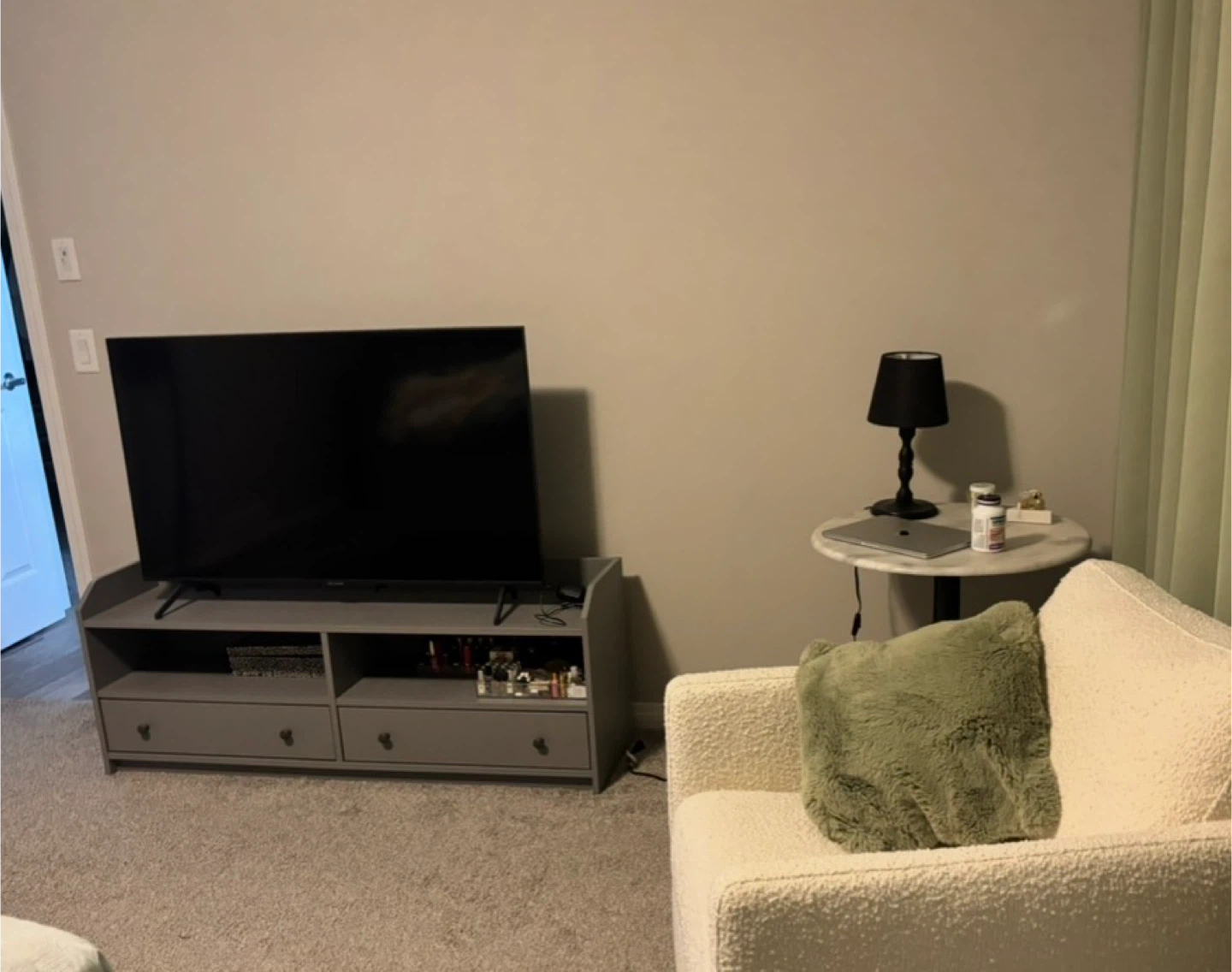 IKEA Grey TV Stand with Drawers