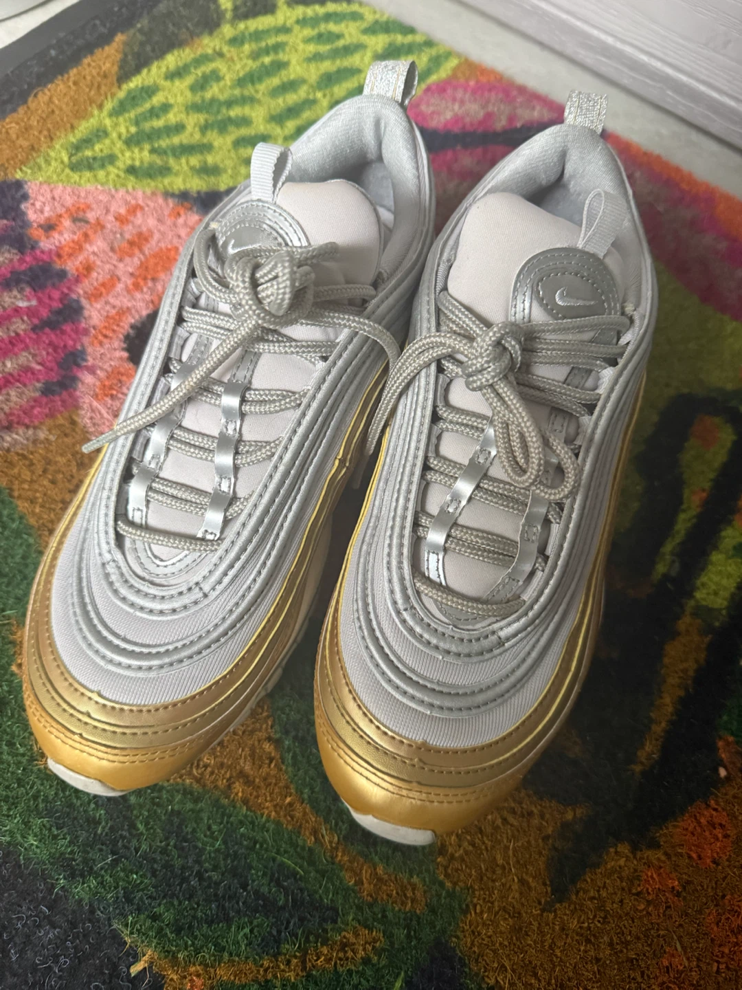 Nike Air Max 97 Silver Gold Women's Shoes