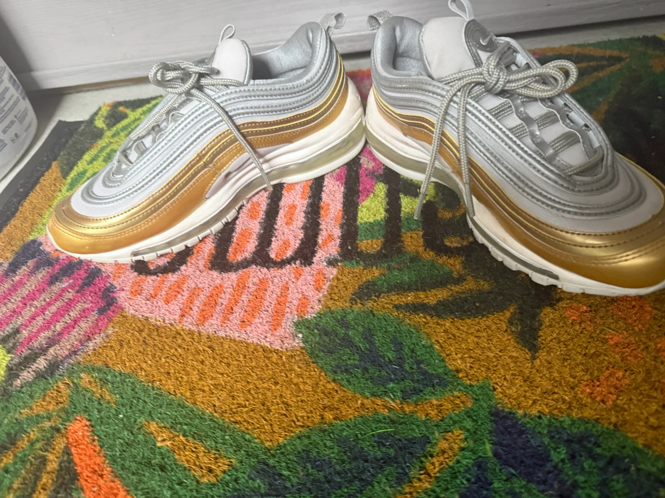 Nike Air Max 97 Silver Gold Women's Shoes - photo 3