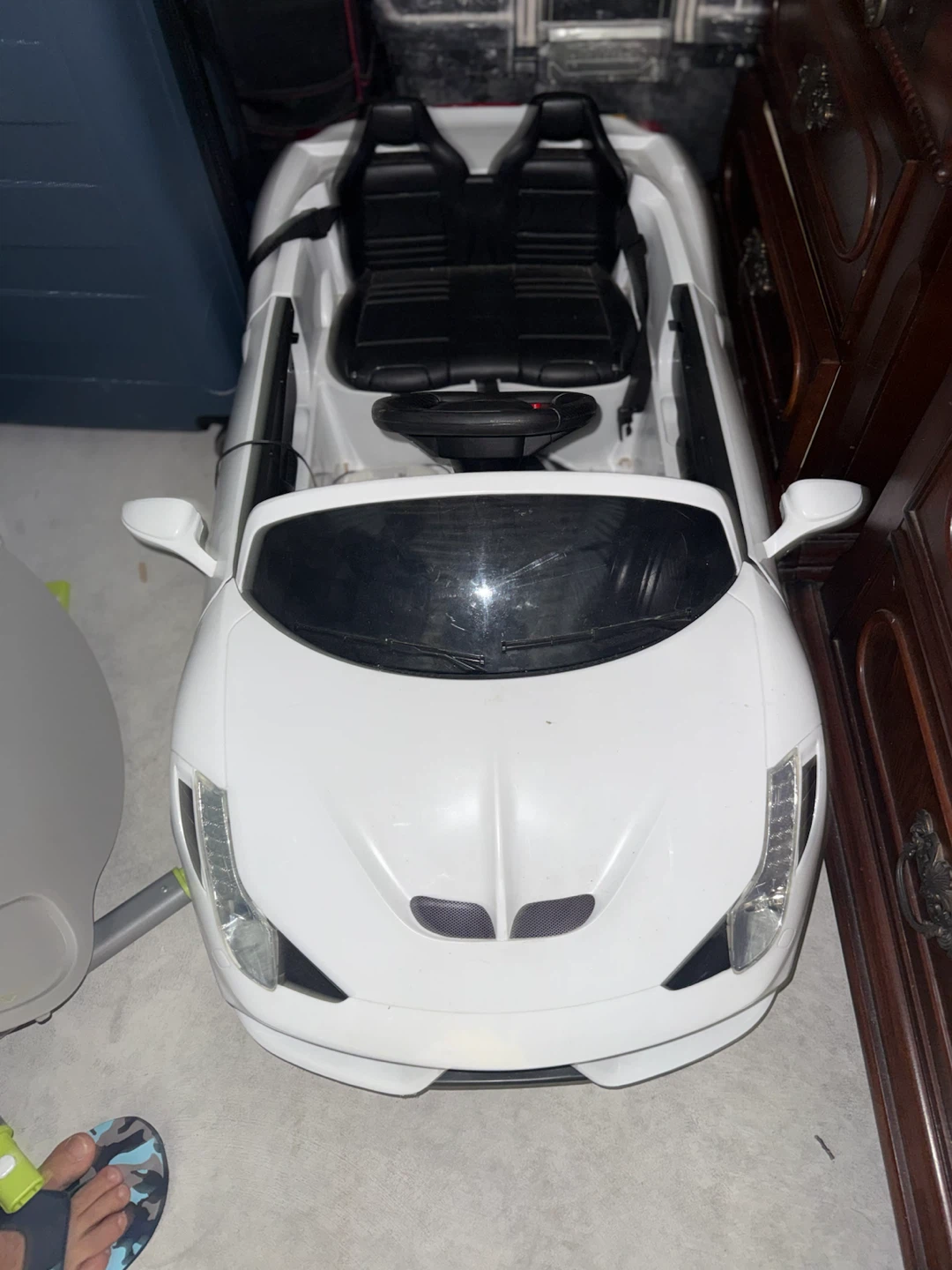 White Kids Ride-On Sports Car - photo 2