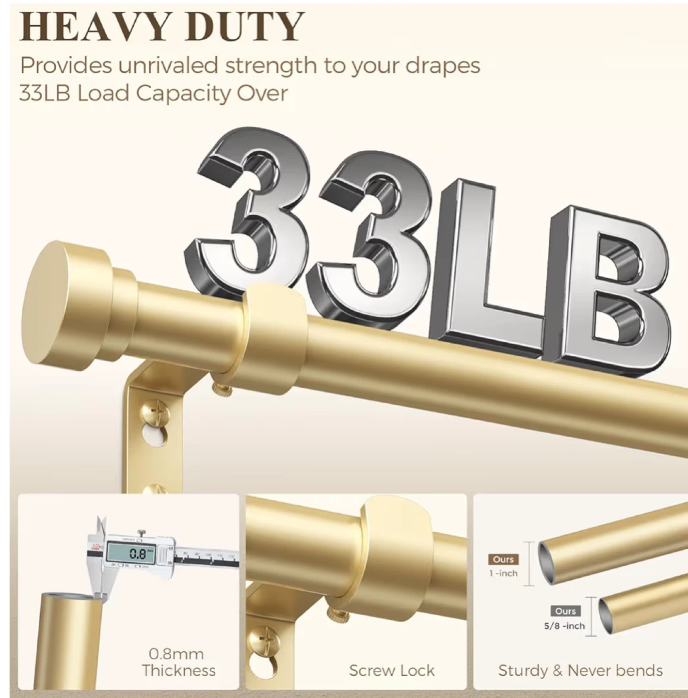 Gold Curtain Rod - photo 4