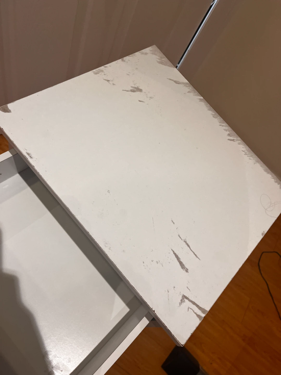 Mainstays White Nightstand with Drawer - photo 3