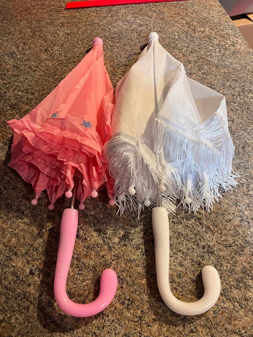 White and Pink Children's Umbrellas