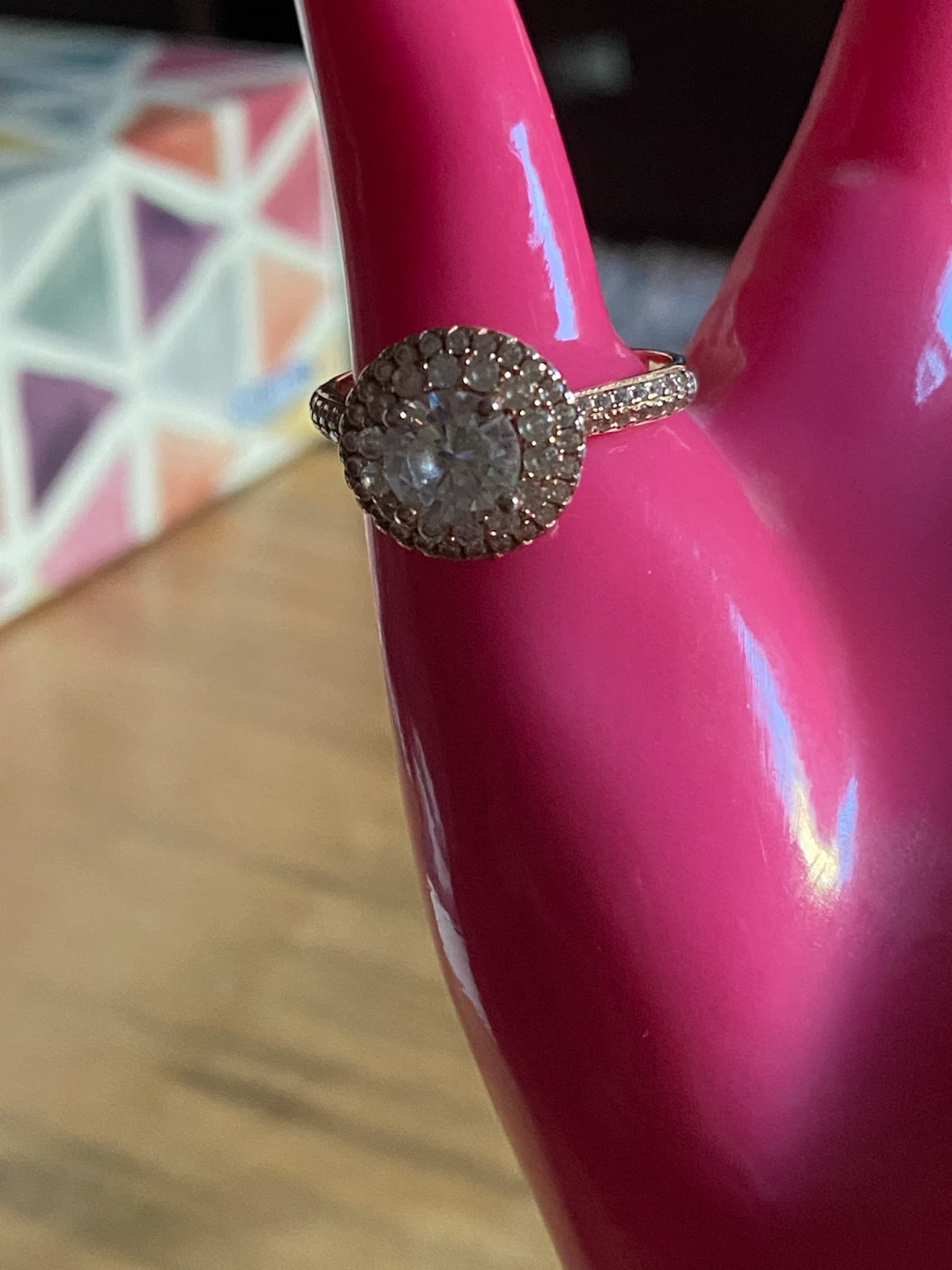 Diamond Halo Engagement Ring