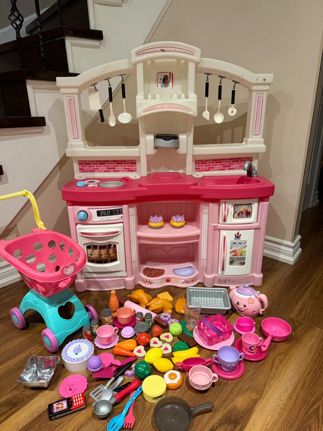 Step2 / Step 2 Pink Play Kitchen with tons of accessories