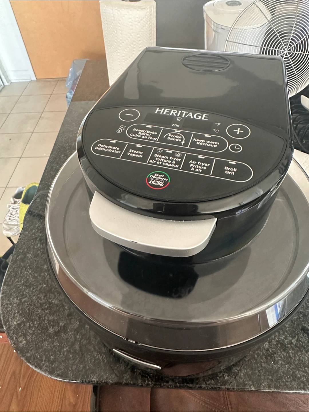Heritage Digital Electric Air Fryer and Steamer