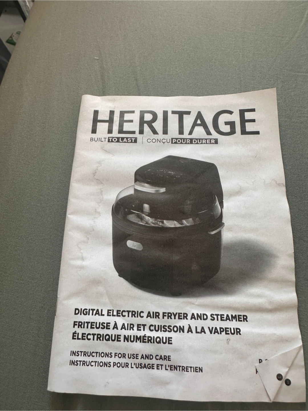 Heritage Digital Electric Air Fryer and Steamer - photo 5