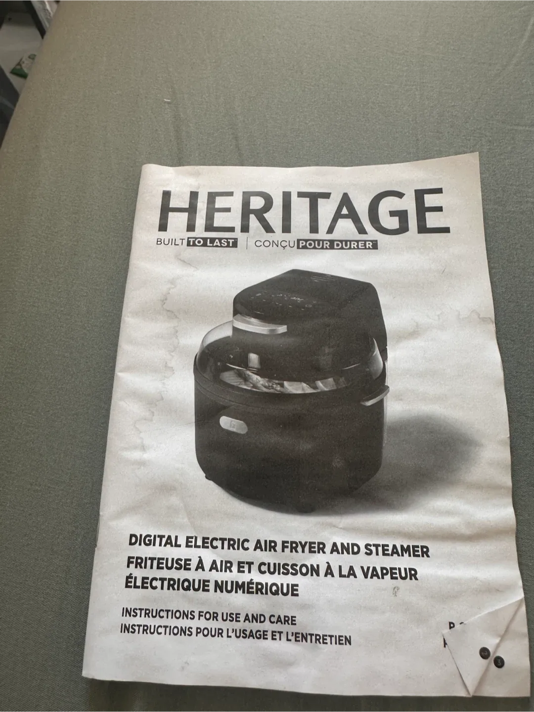 Heritage Digital Electric Air Fryer and Steamer - photo 5