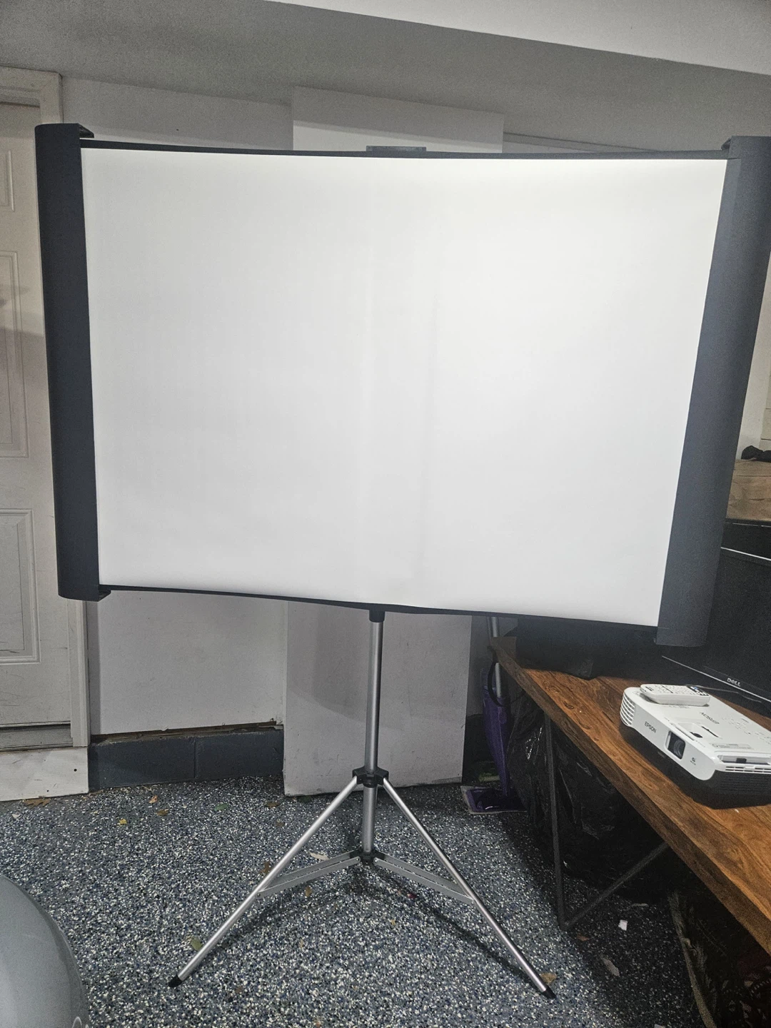 Projector and Tripod Screen with Dell Monitors and Camera - photo 2