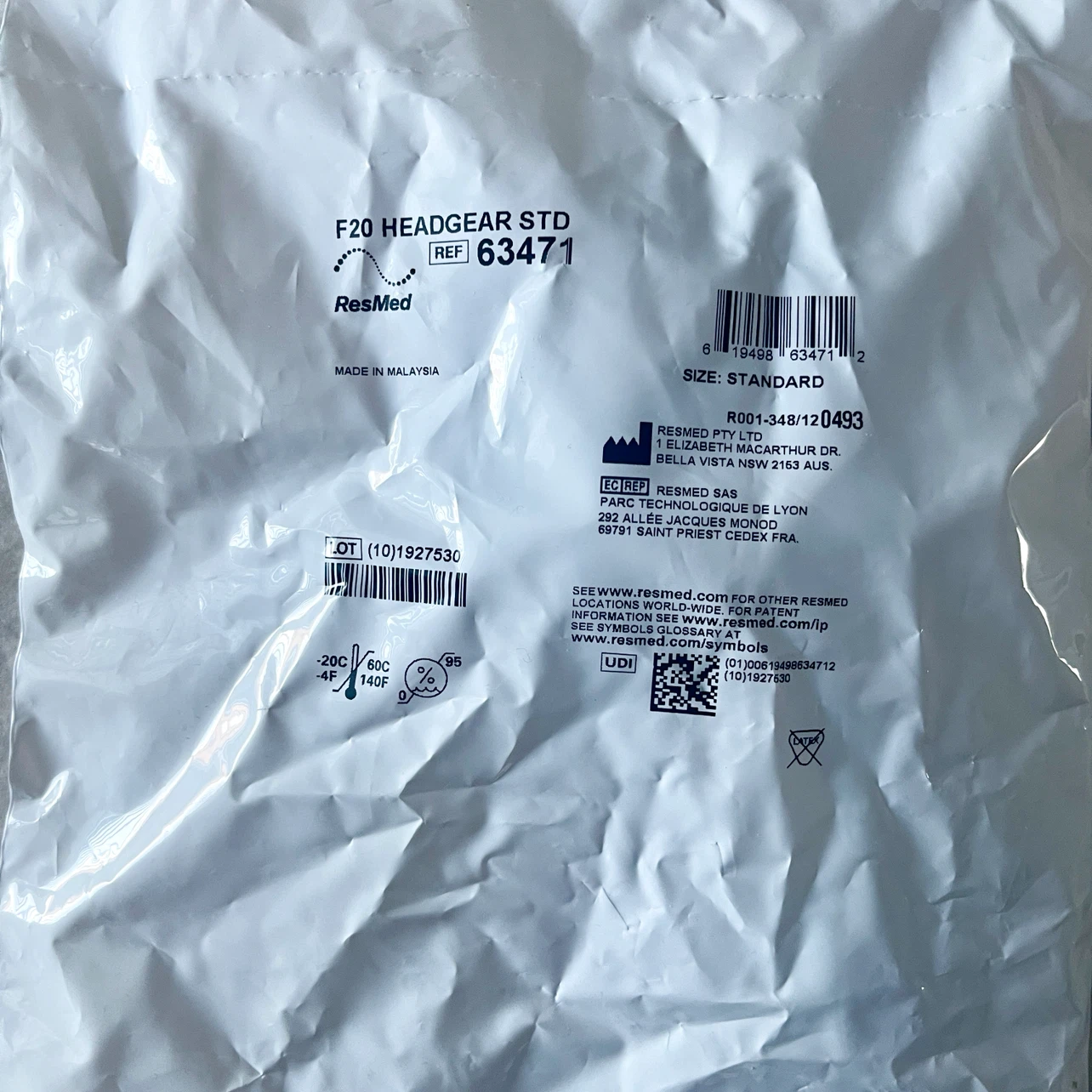 ResMed AirFit F20 Full Face Mask + accessories BUNDLE - photo 4