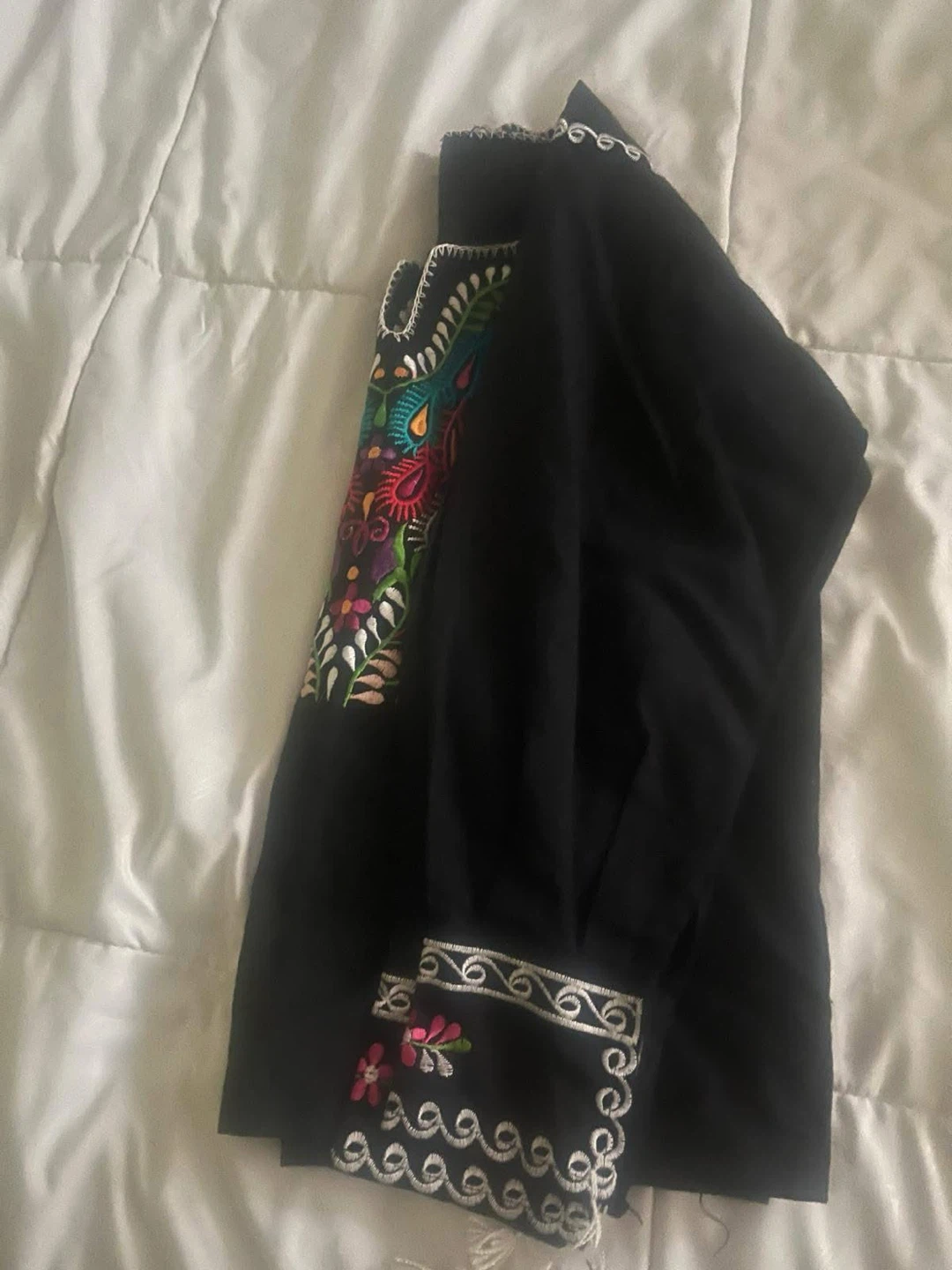 Black Embroidered Blouse - photo 3