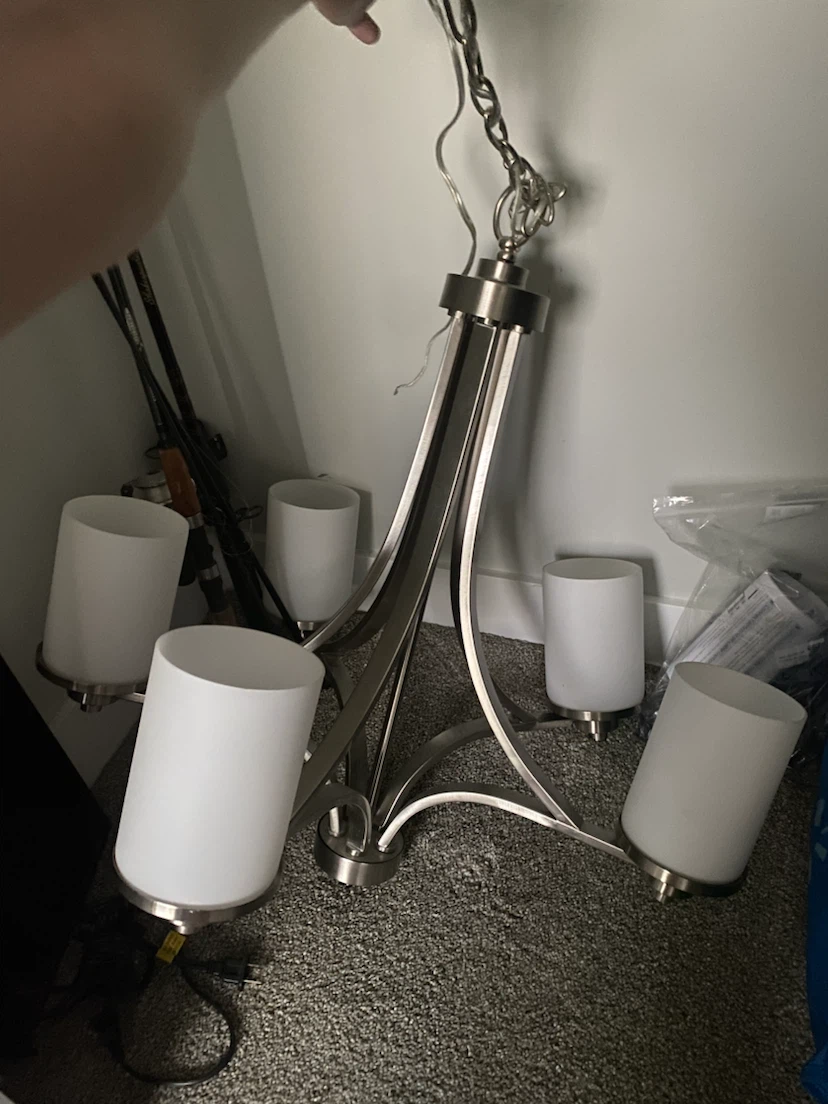 5 bulb chandelier - photo 2