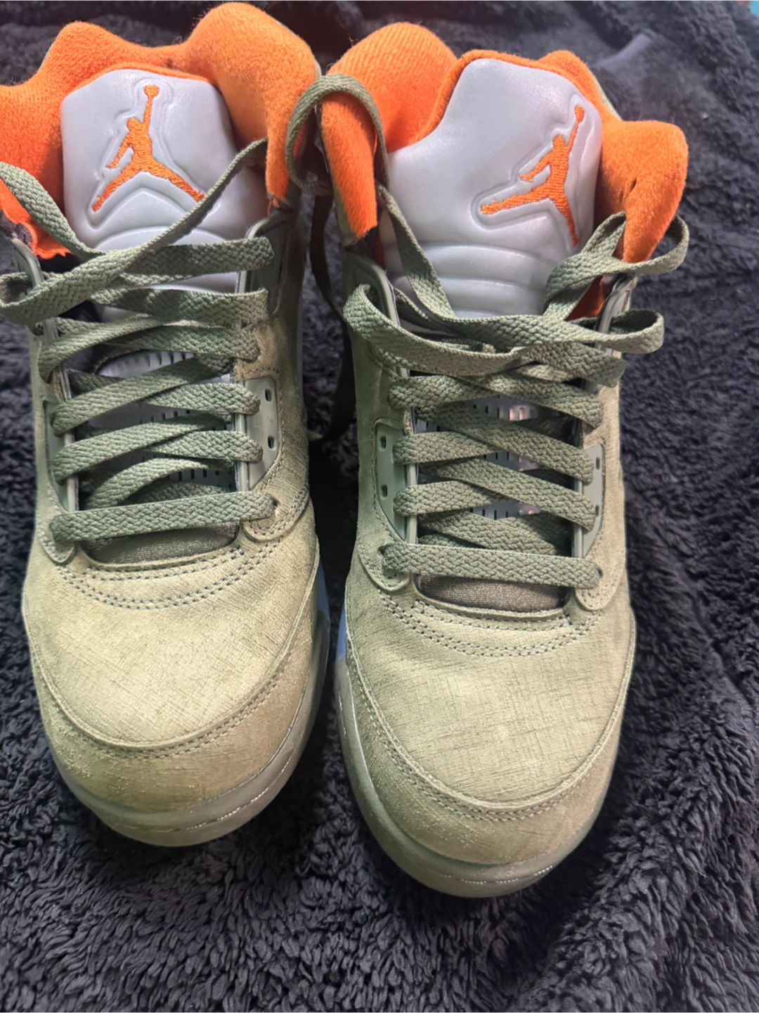 Nike Air Jordan 5 Retro – Olive Green/Orange