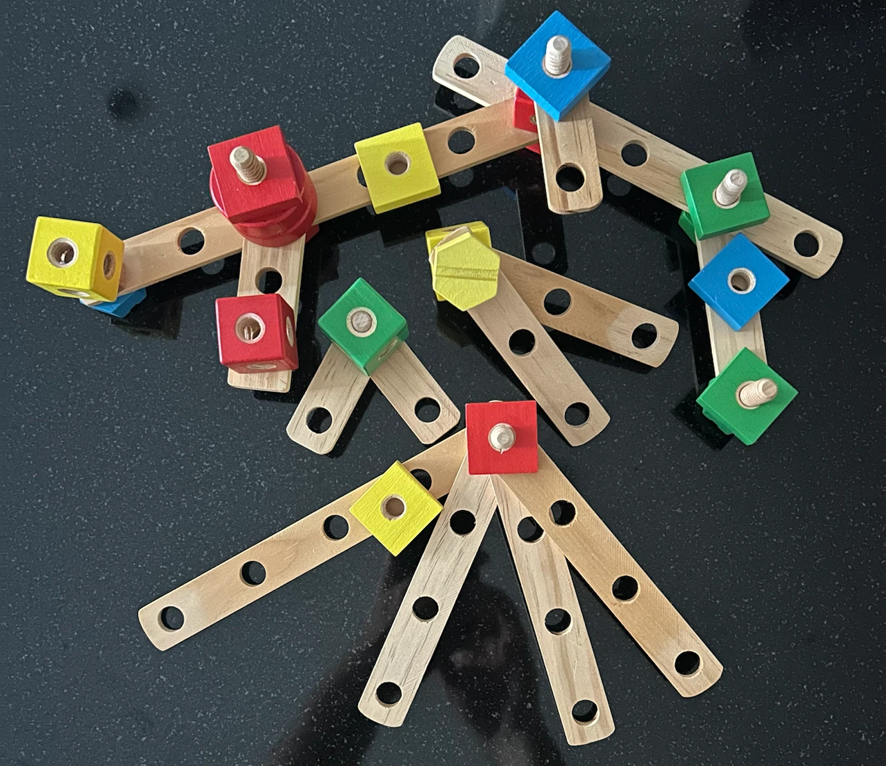Mini Artis Wooden Building Blocks Set