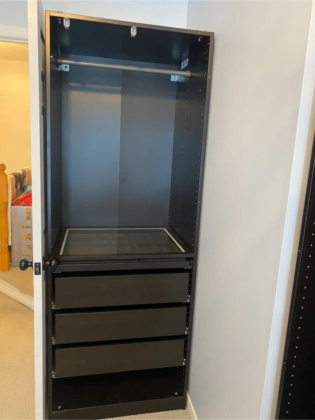 IKEA PAX Wardrobe with mirrored door - photo 5