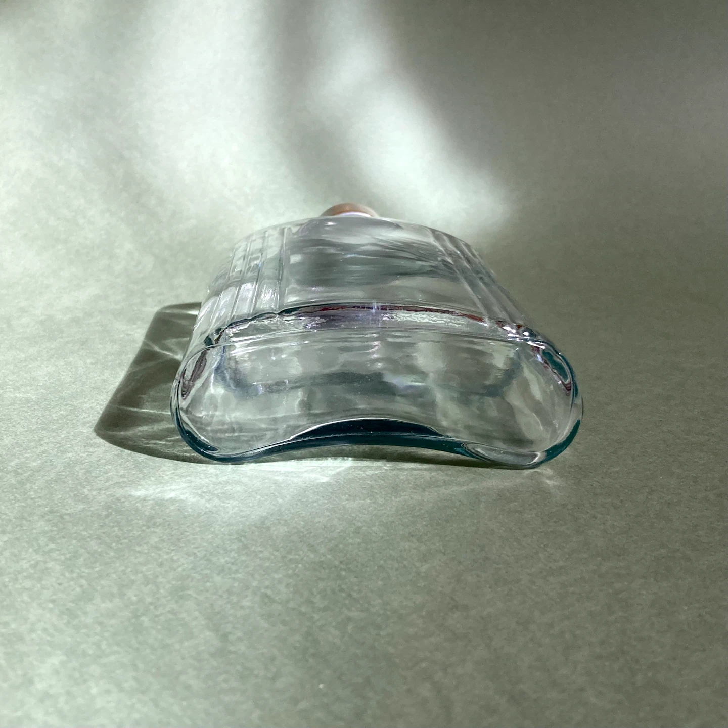 Vintage Ribbed Glass Hip Flask - photo 3