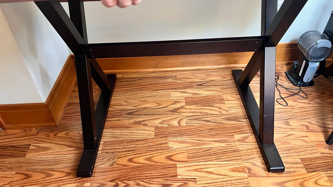 Extendable wooden table with metal legs - photo 5