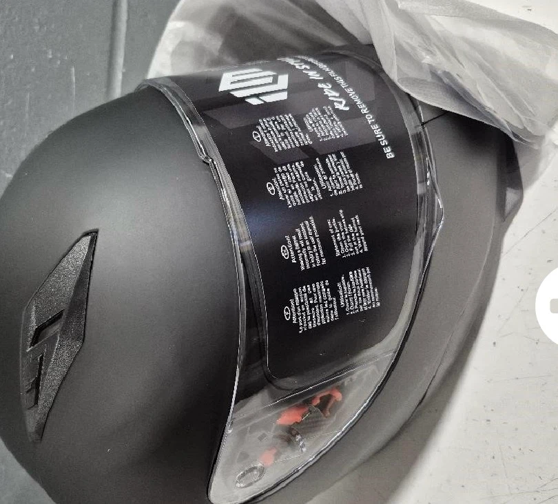 ILM 313 Full Face Motorcycle Helmet - Black, Size XL - photo 3