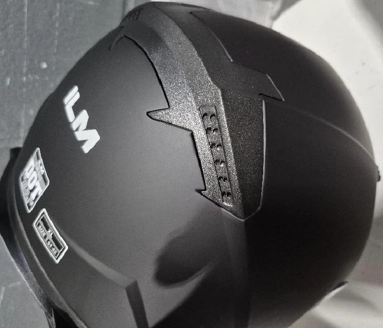 ILM 313 Full Face Motorcycle Helmet - Black, Size XL - photo 4