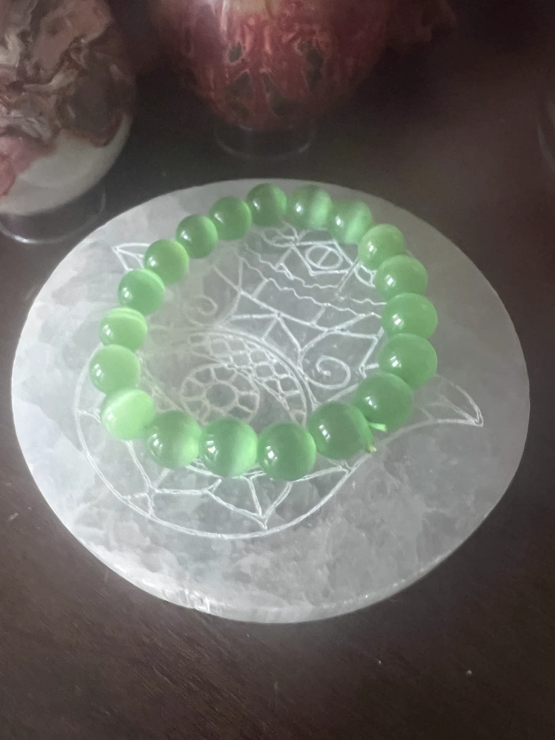 SELENITE STONE BRACELET - photo 2