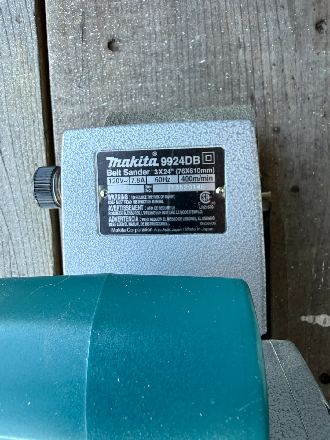 Makita 9924DB Belt Sander 3" x 24" - photo 3