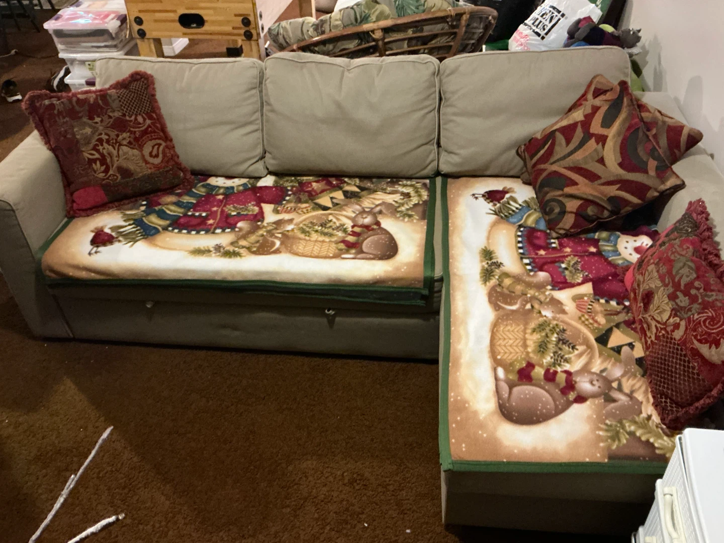 IKEA corner couch with sofa bed