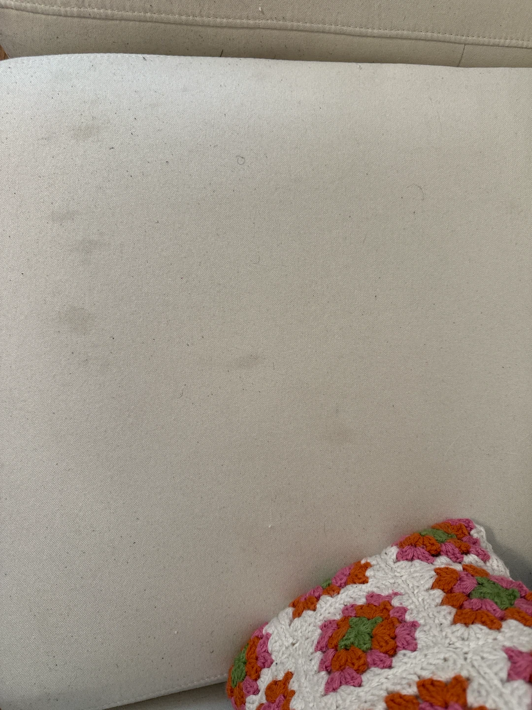 Cream and Brown Loveseat Sofa - photo 2