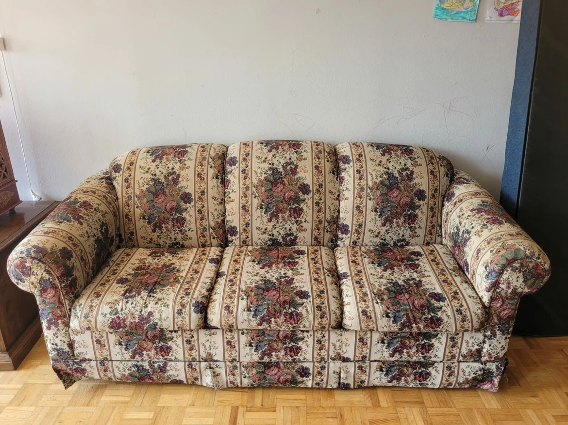 Floral 3-Seater Sofa