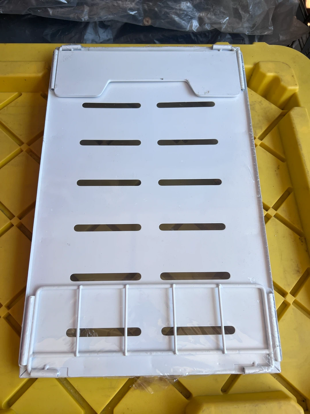 BRAND NEW White Metal Storage Shelf with Drawer Slides