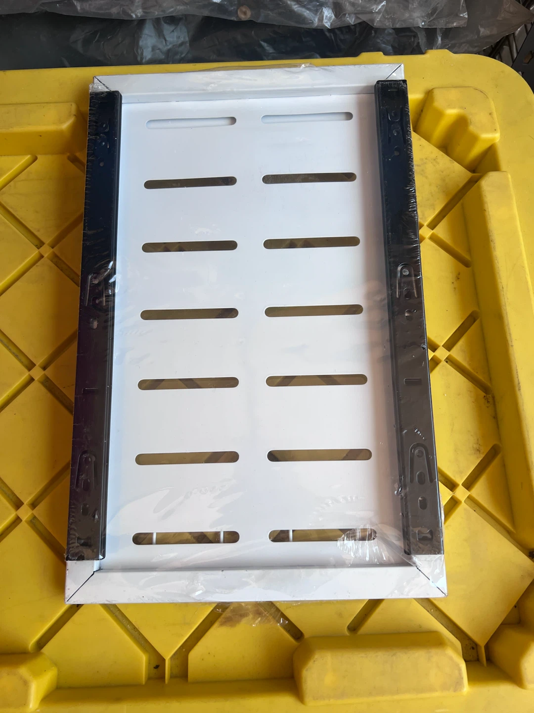BRAND NEW White Metal Storage Shelf with Drawer Slides - photo 2