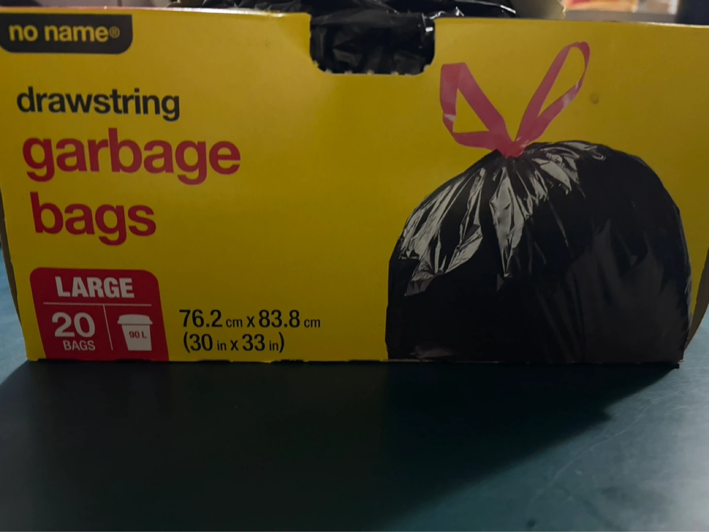 No Name Drawstring Garbage Bags - Large (20 Bags)