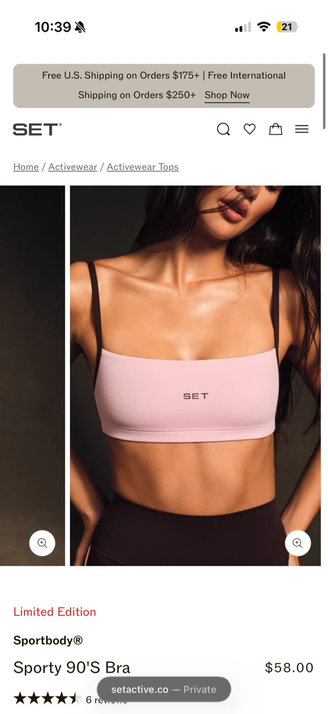 SET Sporty 90'S Bra - Pink - photo 4