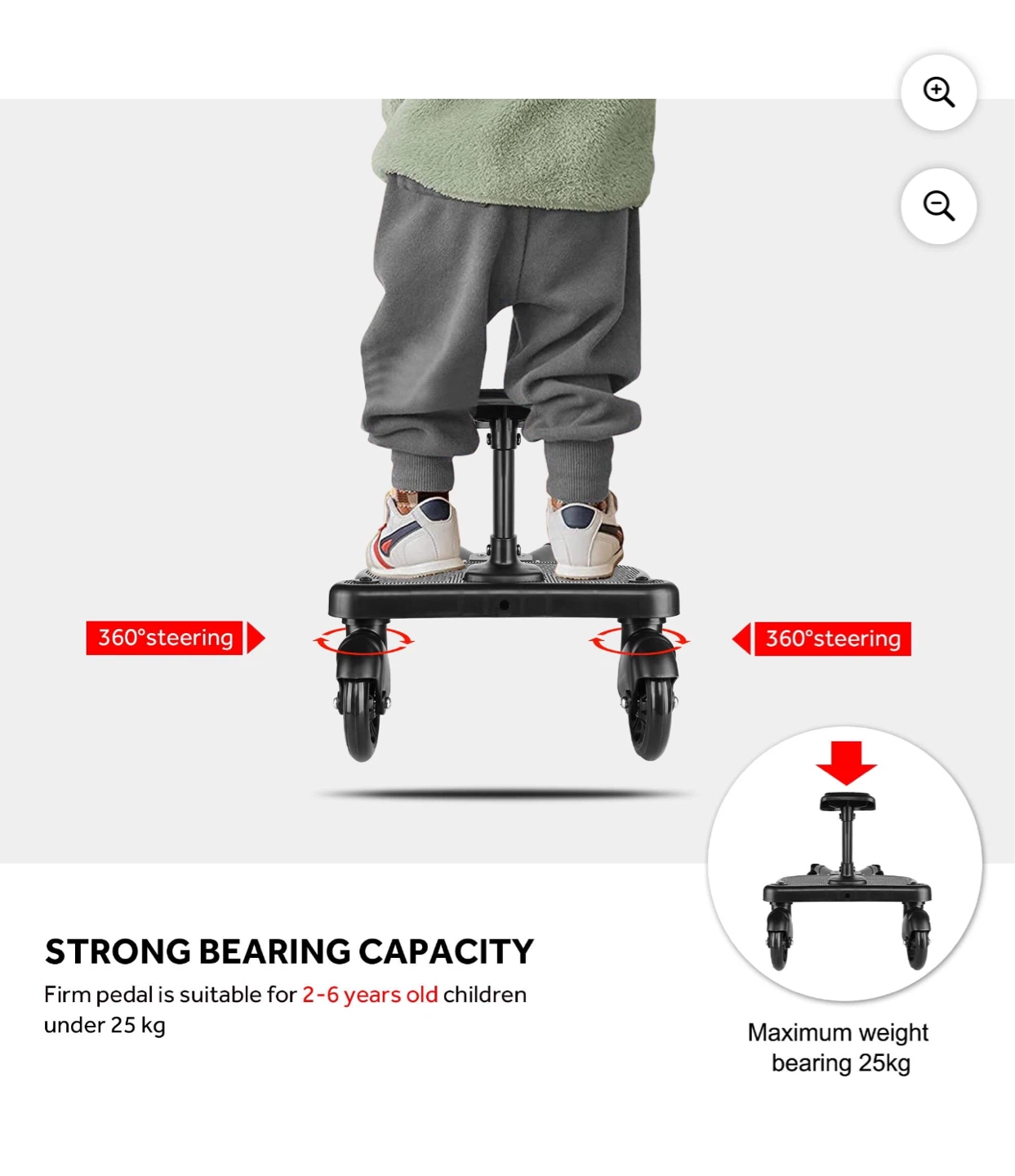 Universal Stroller Board with Seat - photo 3