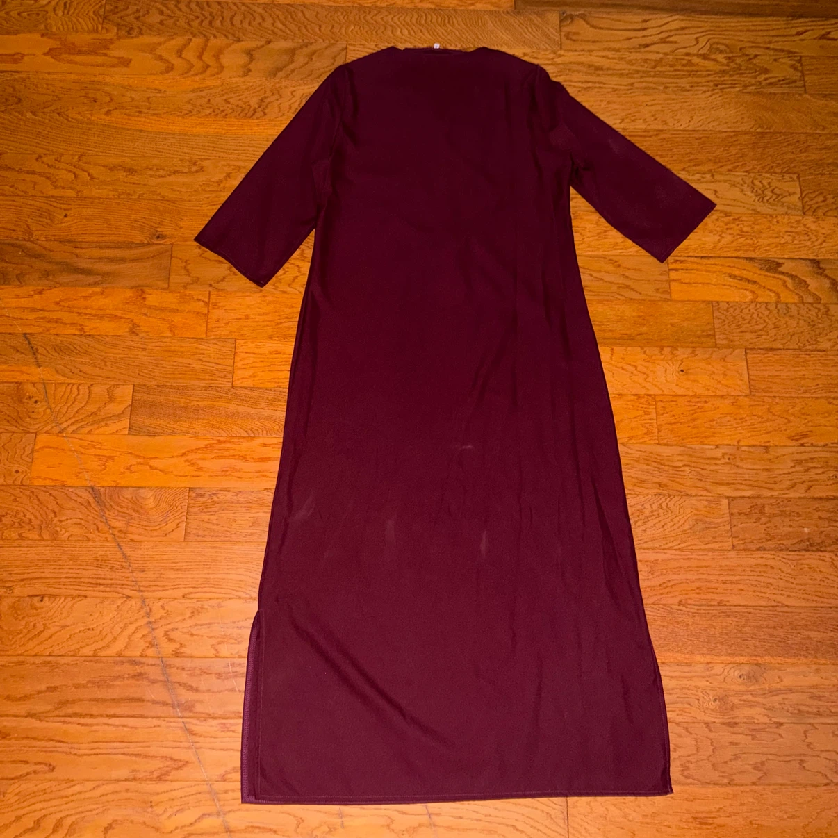 Burgundy & Gold Long Dress - photo 2