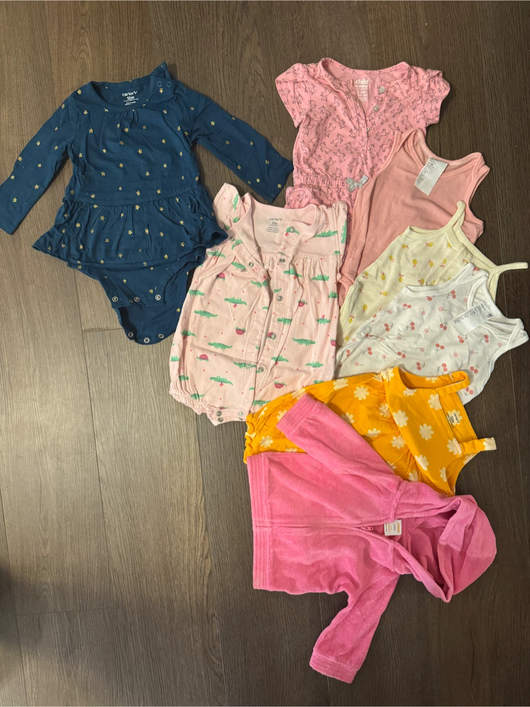 18 items Baby Girls Clothing & Hats Bundle