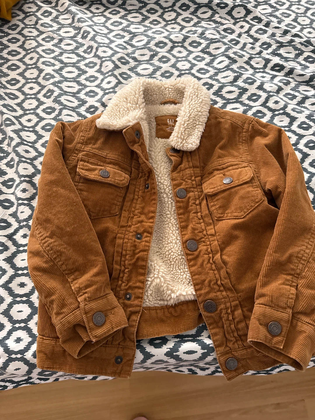 GAP Toddler Corduroy Sherpa Lined Jacket - Size 5