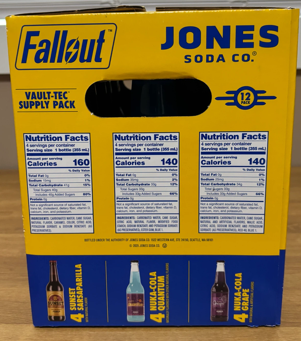 SEALED BOX Jones Soda Co. Fallout Vault-Tec Supply Pack 12 Pack - photo 3