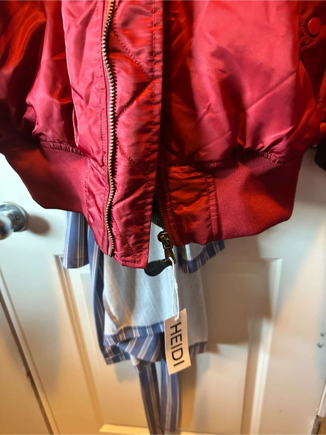 DFL Fashion Red Bomber Jacket - photo 2
