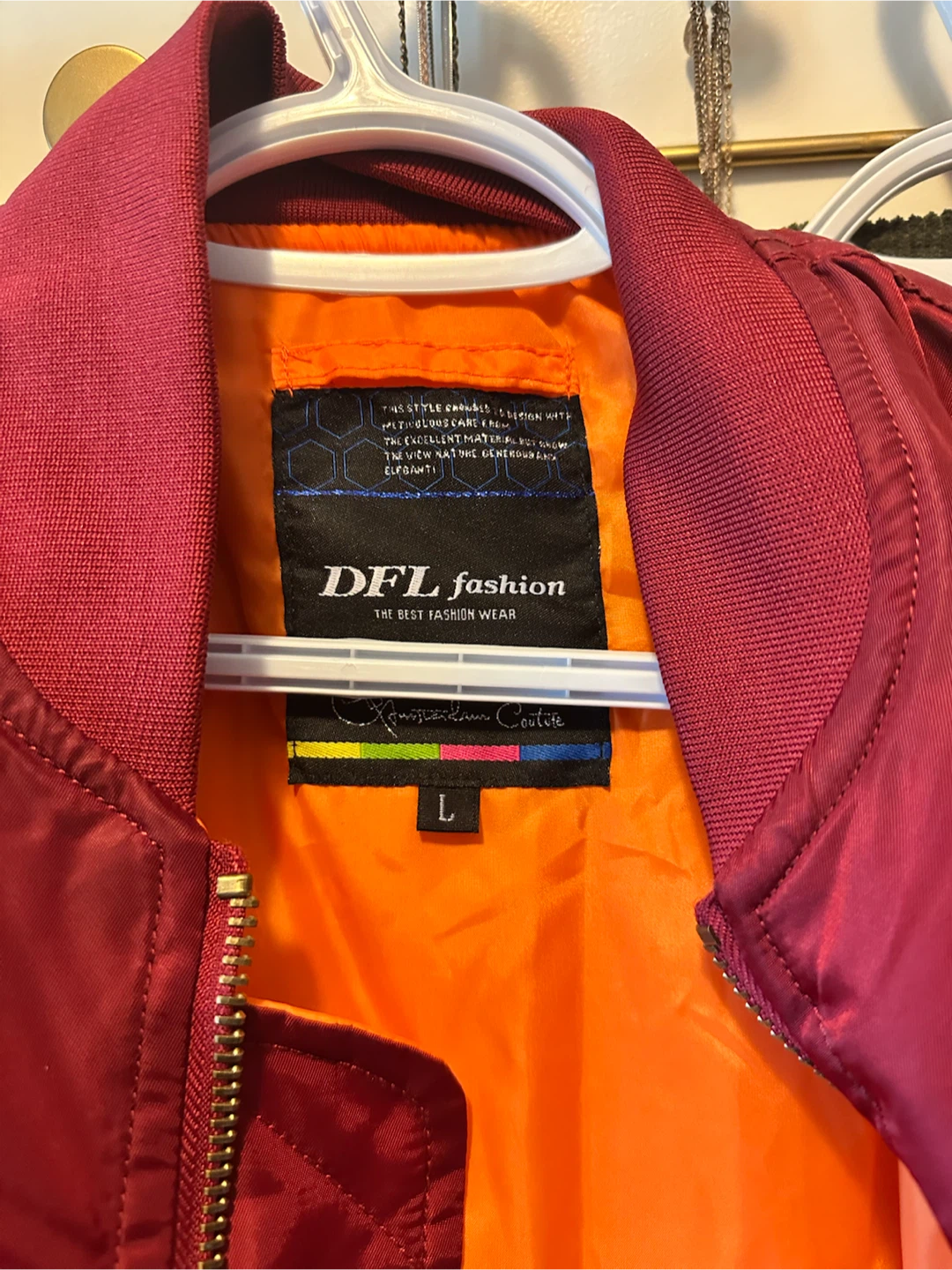 DFL Fashion Red Bomber Jacket - photo 3