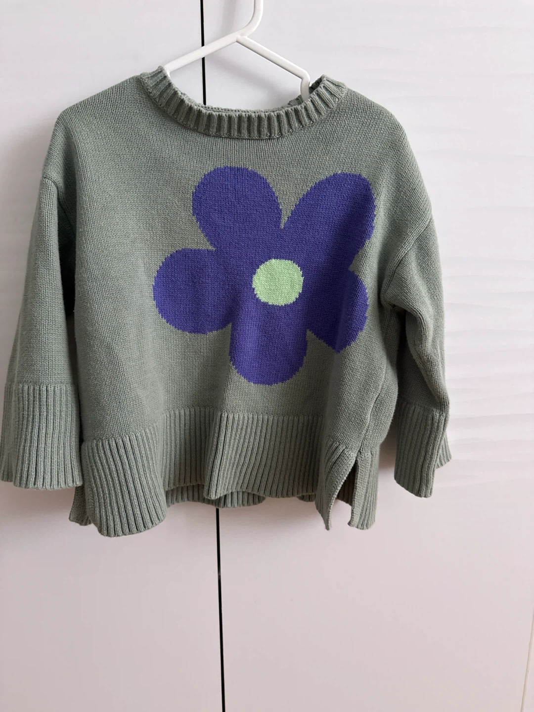 Gap Kids Green Flower Sweater