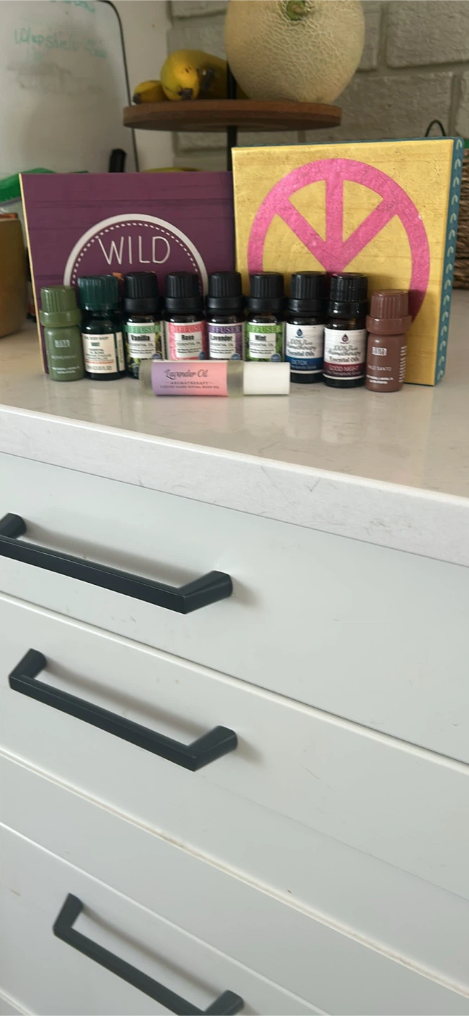 Various Essential Oils and Lavender Rollerball