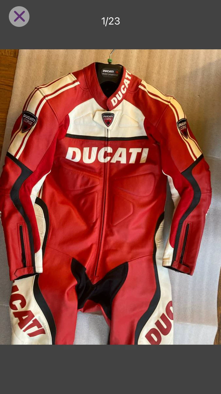 Ducati Corse leather 1 piece motorcycle riding suit