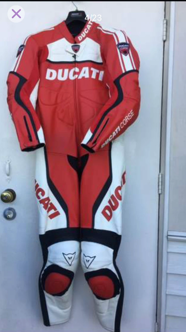 Ducati Corse leather 1 piece motorcycle riding suit - photo 3