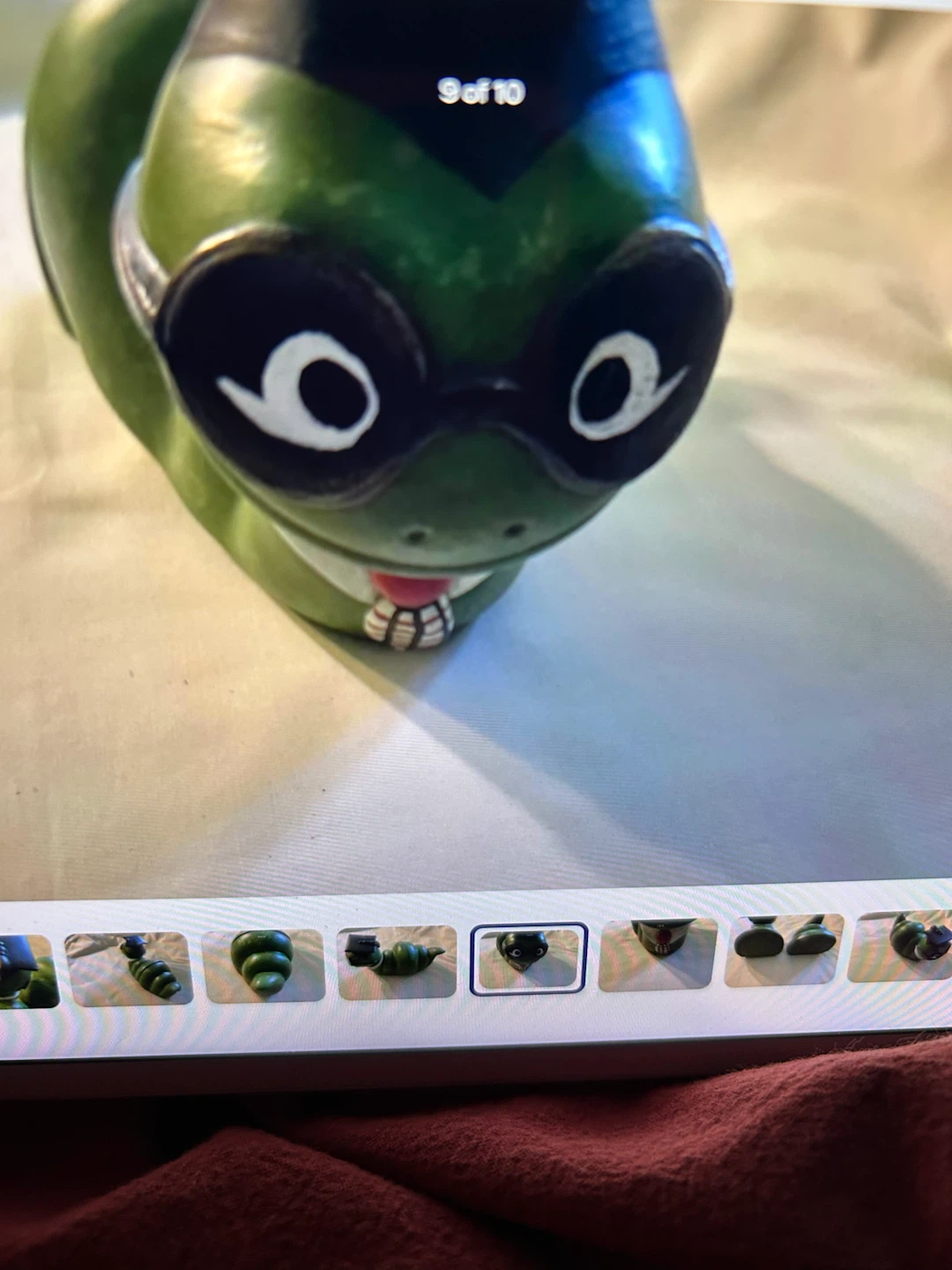 Vt Green Ceramic Bookworm Bookends 🐞 - photo 4
