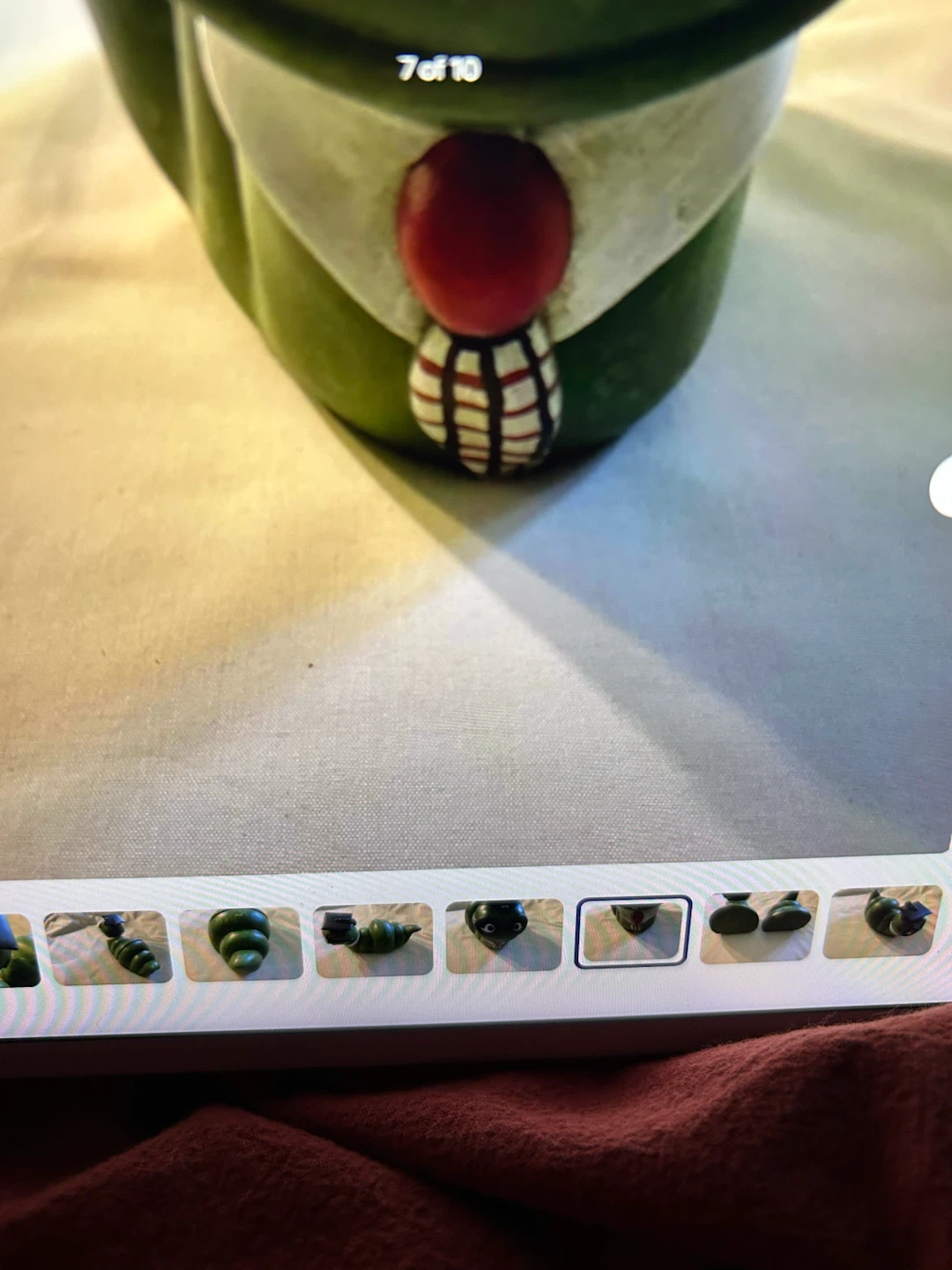 Vt Green Ceramic Bookworm Bookends 🐞 - photo 5